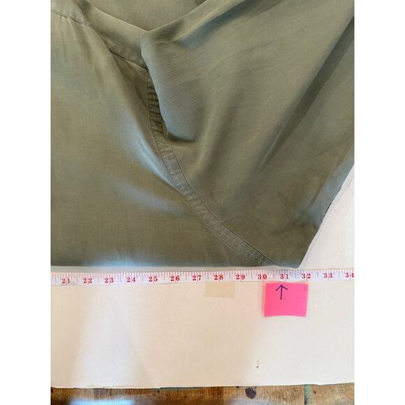 Polo Ralph Lauren XXL Dress Shirt Silk Cotton Blend Olive Green Classic Fit - Picture 6 of 8